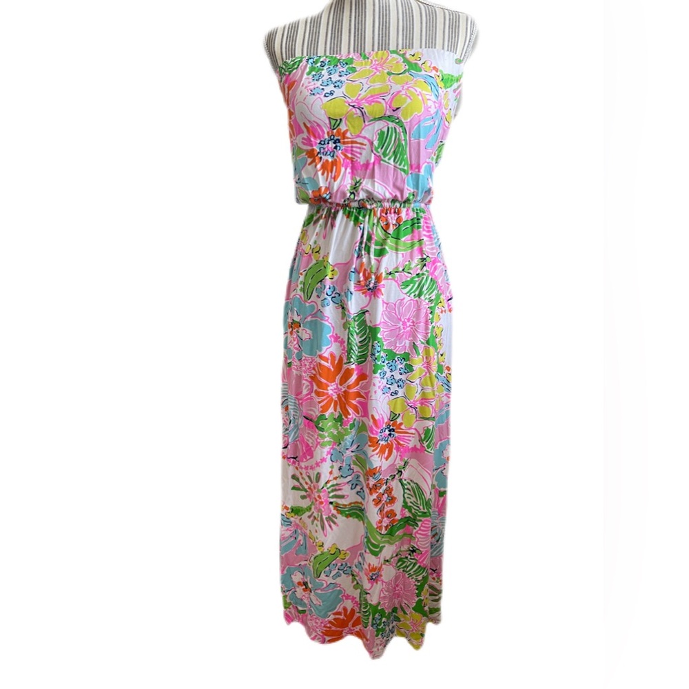 Lilly Pulitzer Strapless Maxi Dress